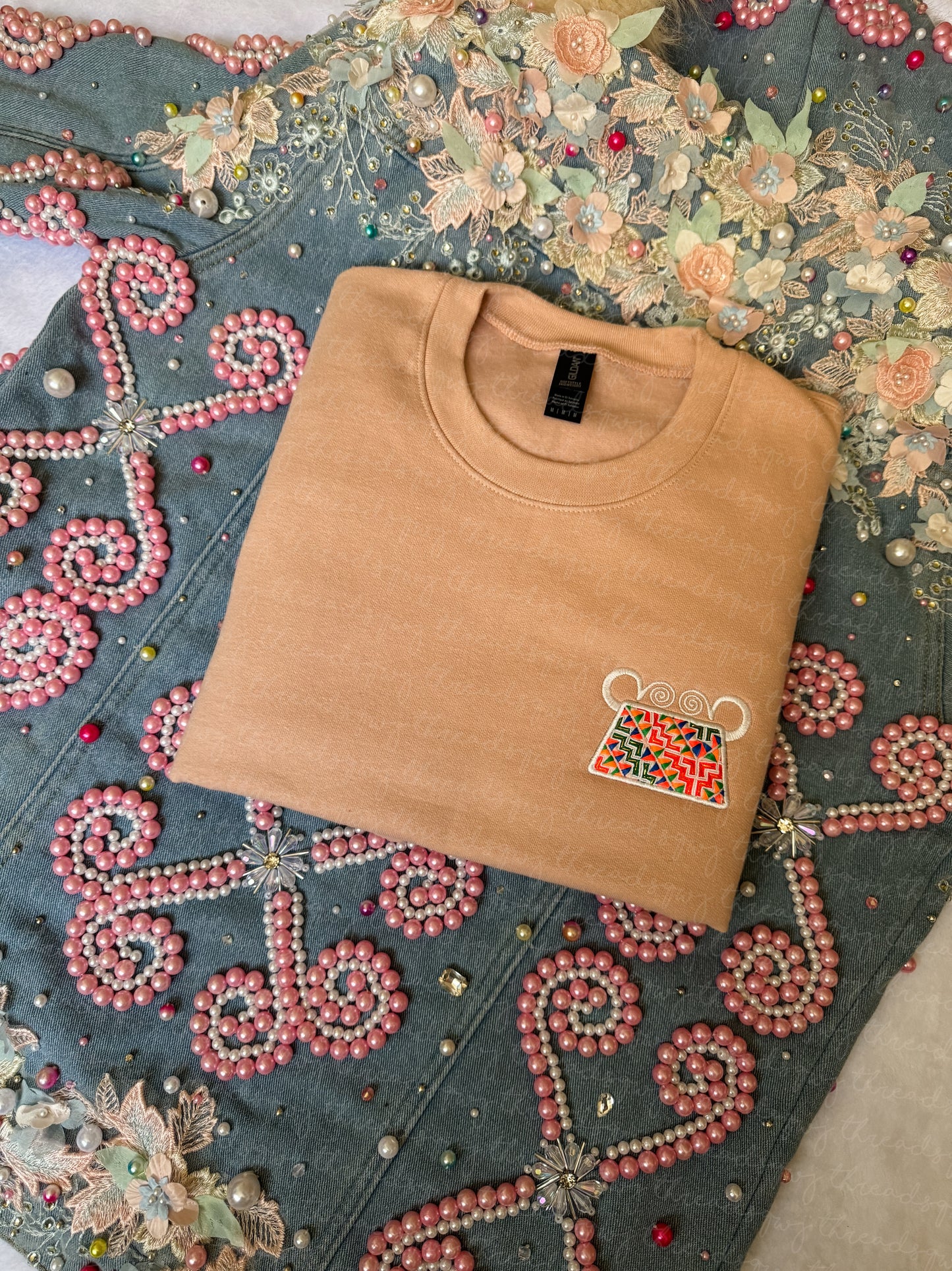 Paj Ntaub Mos Phiaj CUSTOMIZATION Crewneck (PRE-ORDER)