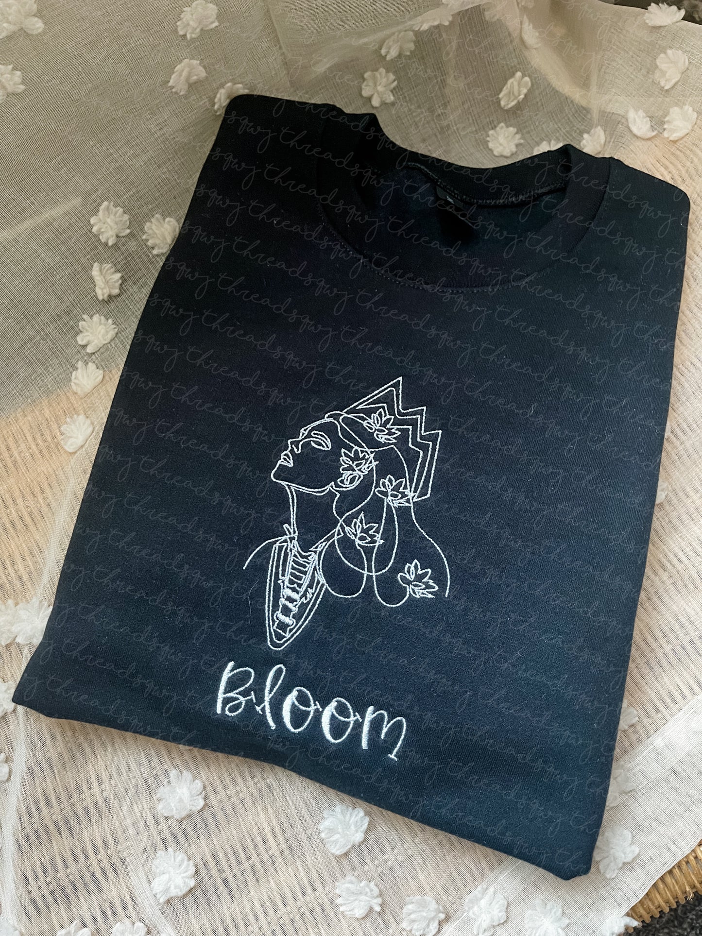 "Bloom" Line Art Crewneck (PRE-ORDER)