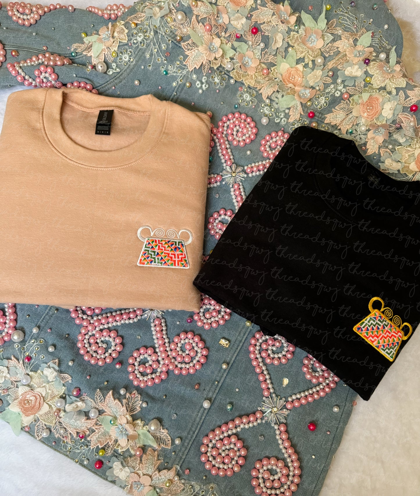 Paj Ntaub Mos Phiaj CUSTOMIZATION Crewneck (PRE-ORDER)