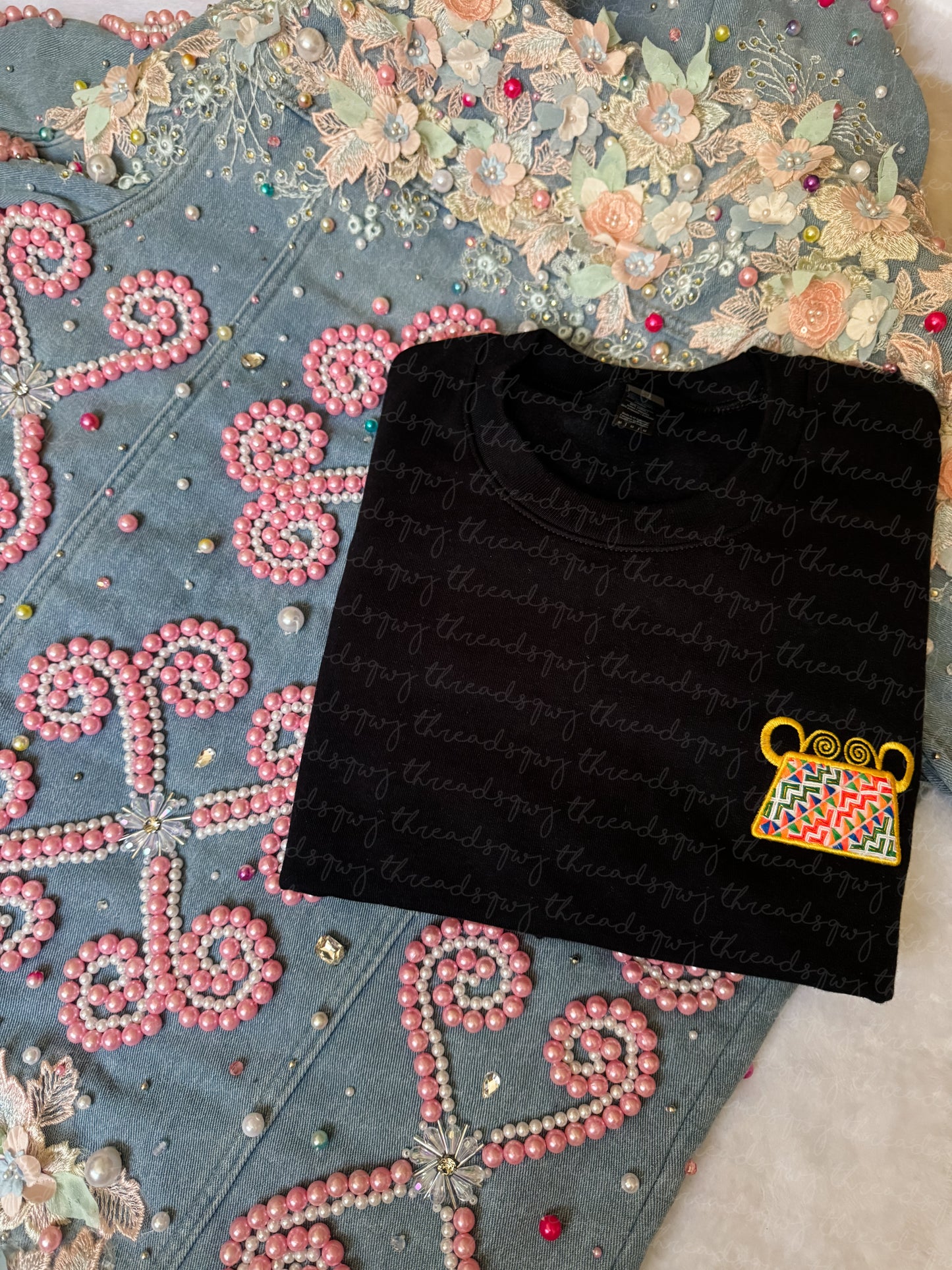 Paj Ntaub Mos Phiaj CUSTOMIZATION Crewneck (PRE-ORDER)