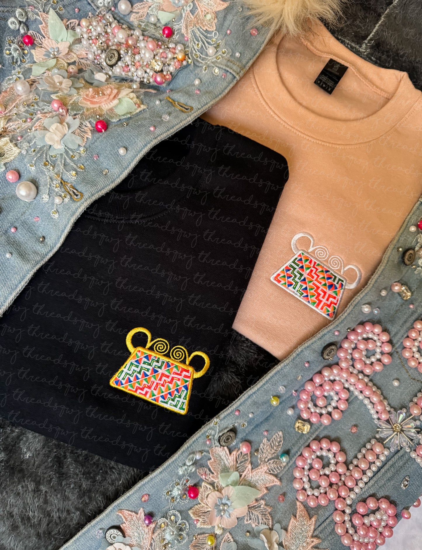 Paj Ntaub Mos Phiaj CUSTOMIZATION Crewneck (PRE-ORDER)