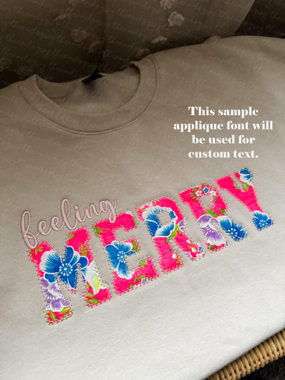 Side Bow Lis Loos Applique CUSTOMIZATION Crewneck (PRE-ORDER)