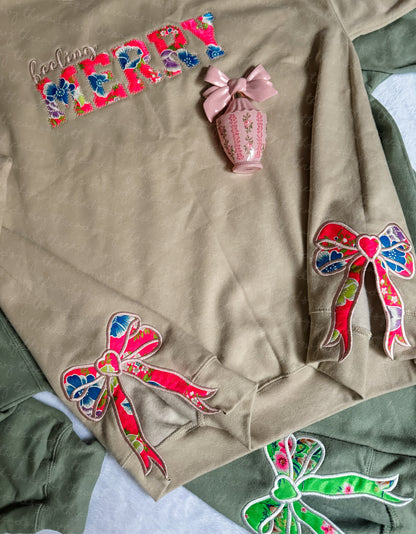Side Bow Lis Loos Applique CUSTOMIZATION Crewneck (PRE-ORDER)
