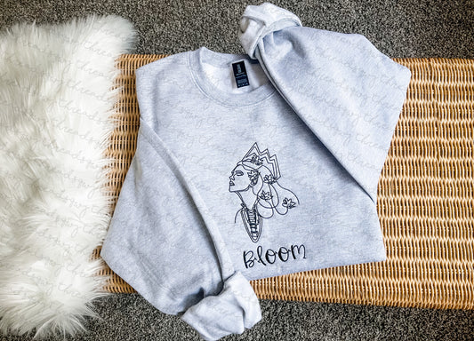 "Bloom" Line Art Crewneck (PRE-ORDER)
