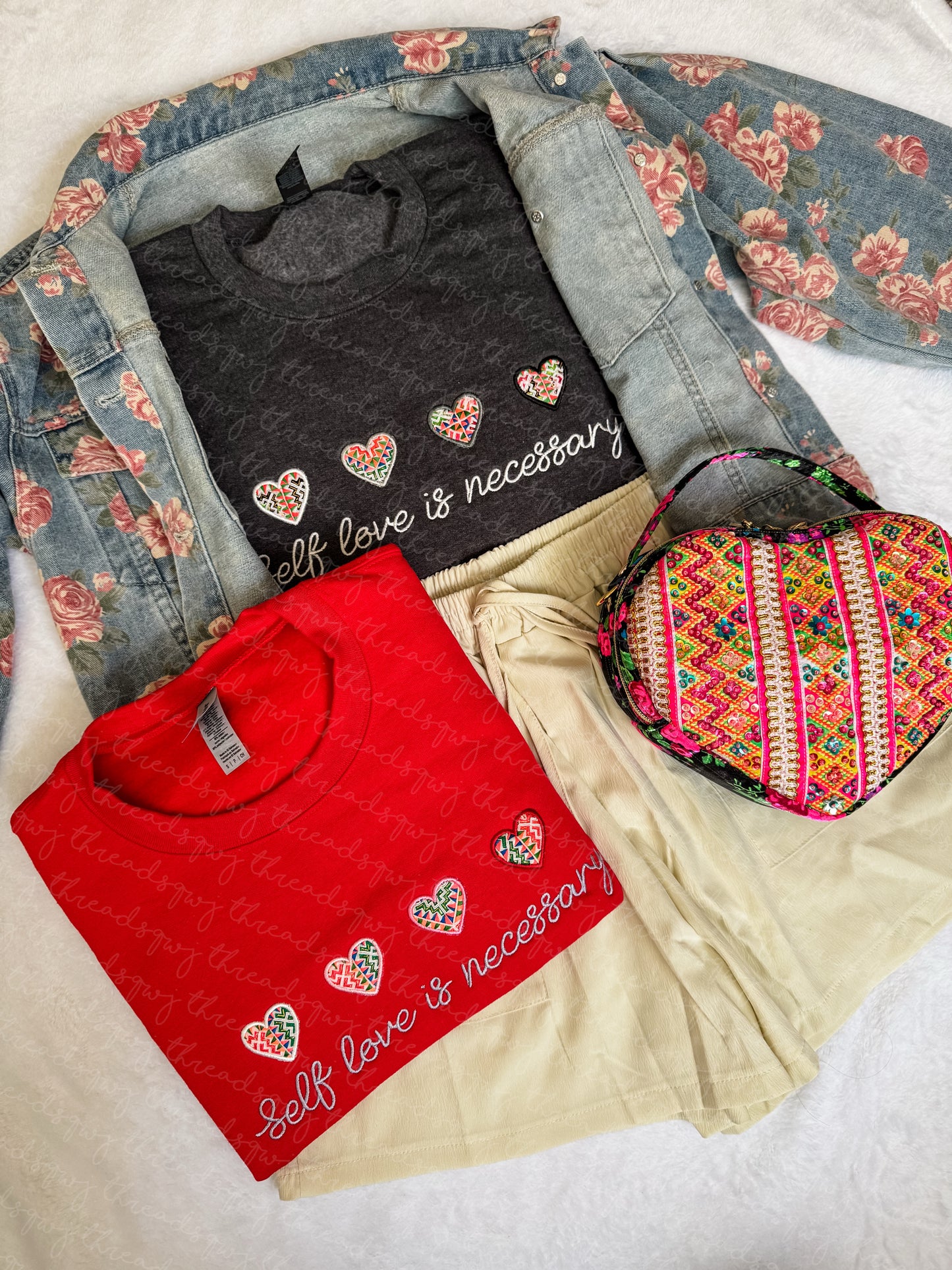 Self Love Scraps Paj Ntaub Mos Crewneck (LIMITED PRE-ORDER)