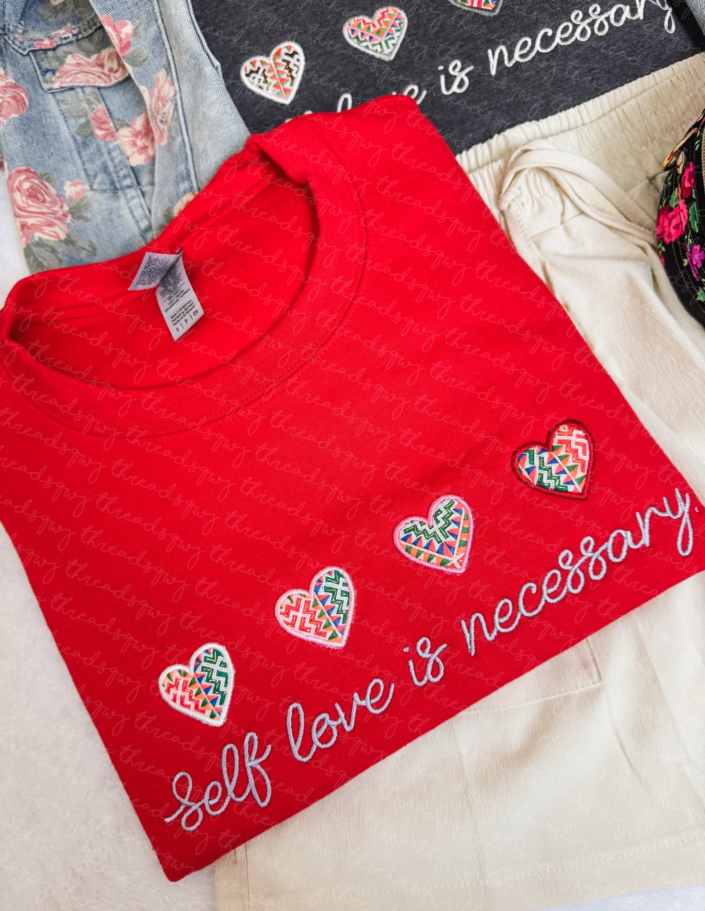 Self Love Scraps Paj Ntaub Mos Crewneck (LIMITED PRE-ORDER)