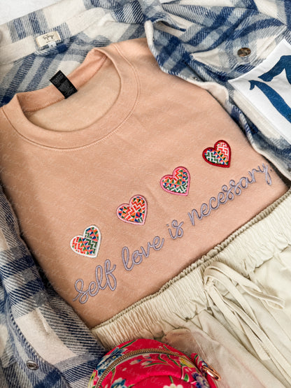 Self Love Scraps Paj Ntaub Mos Crewneck (LIMITED PRE-ORDER)