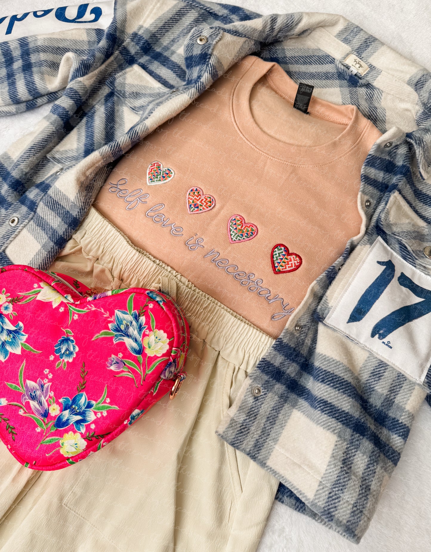 Self Love Scraps Paj Ntaub Mos Crewneck (LIMITED PRE-ORDER)